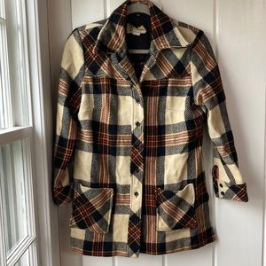 Vintage 3/4 sleeve heavy wool jacket